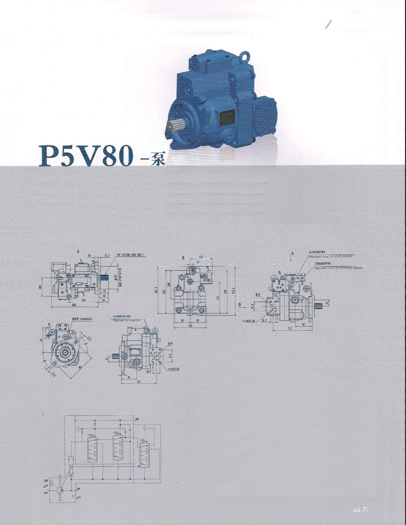 Аксиально-поршневой регулируемый насос P5V80
