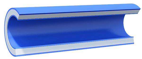 Труба напорная трехслойная ML III ПЭ 100 RC SDR 21 Ø 450 питьевая ГОСТ Р 70628.2-2023